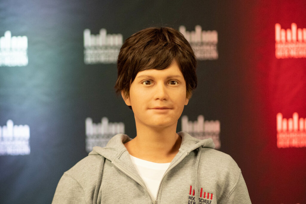 Der soziale Roboter-Andrea ist menschenähnlich und soll geschlechtsneutral wirken.